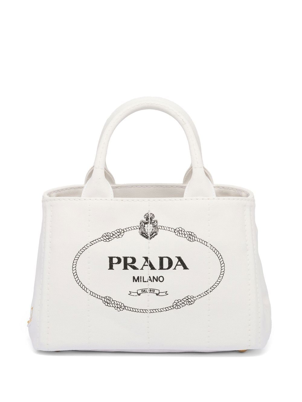 Prada tote pequeña de lona