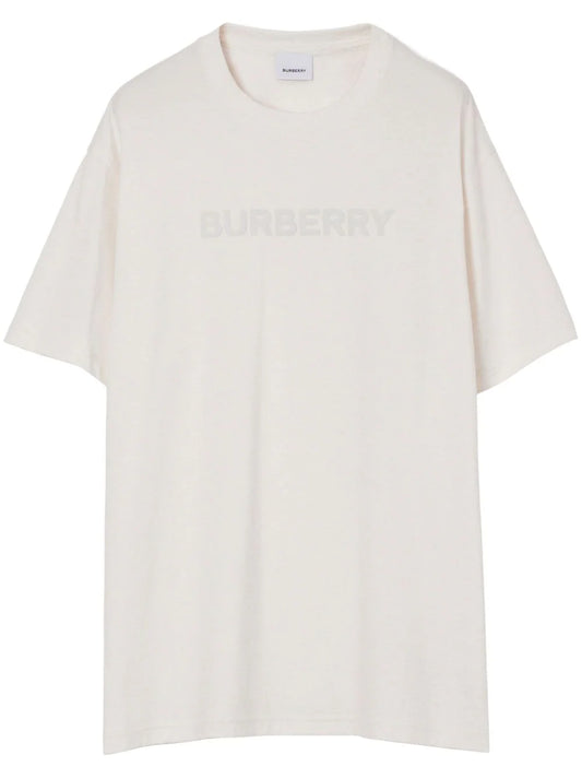 Burberry playera con logo estampado