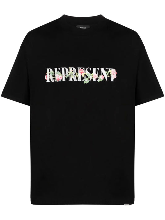 Playera Represent con logo estampado