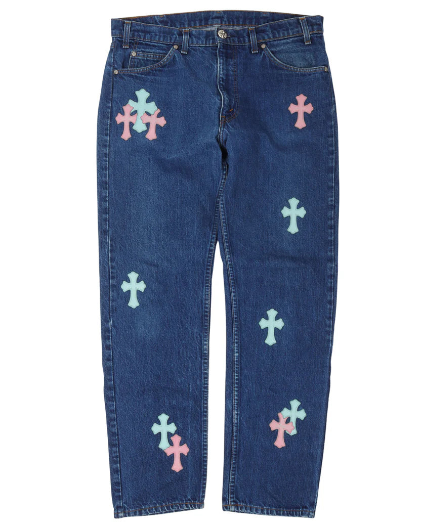 Chrome Hearts Levi's Cross Patch Jeans