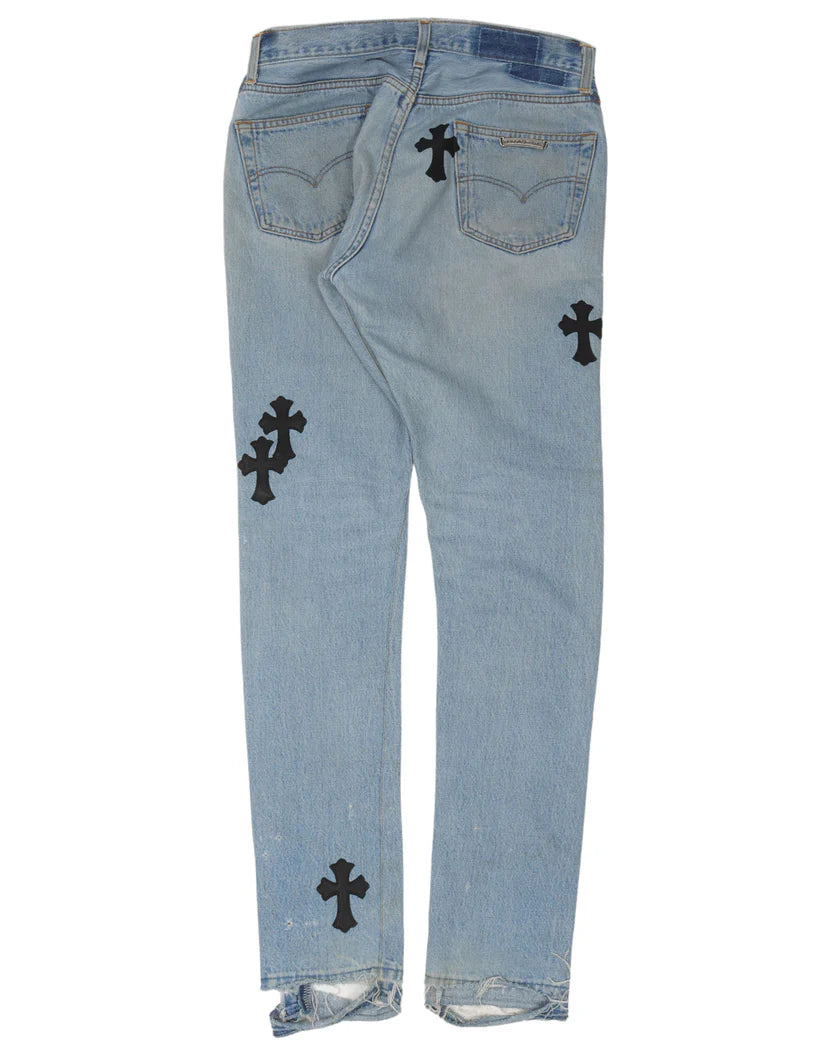 Chrome Hearts Cross Patch Denim