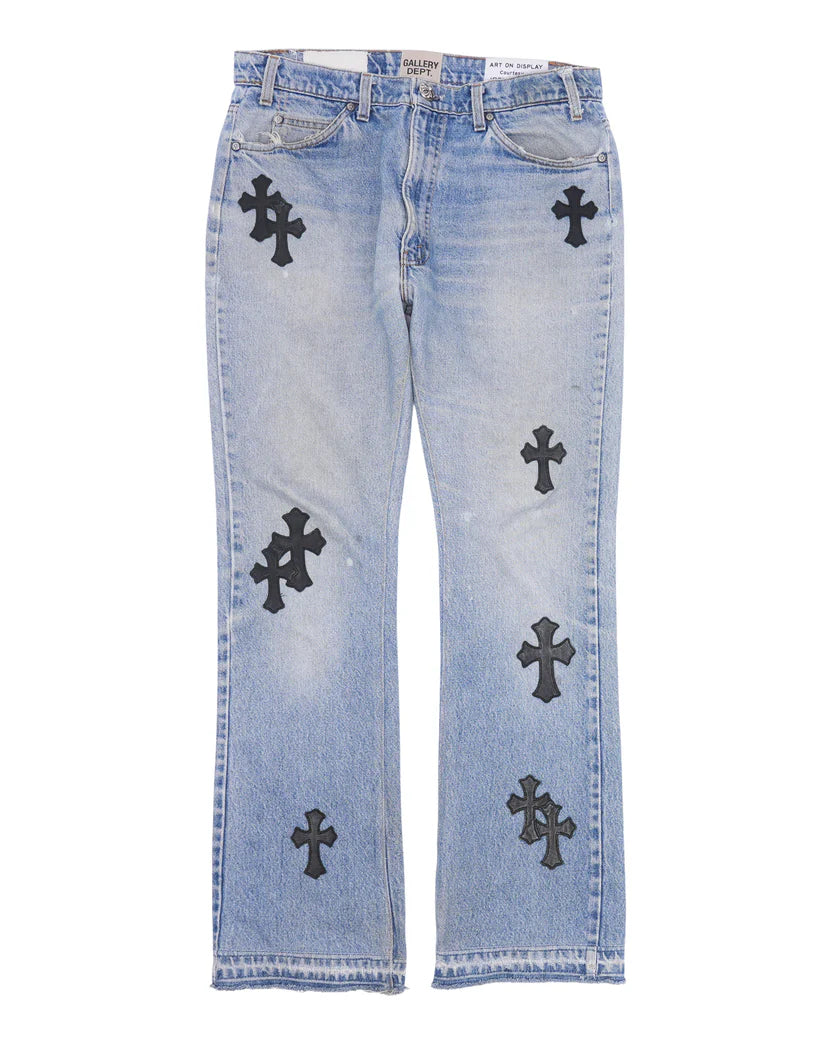 Chrome Hearts Cross Patch Gallery Dept. Flare Jeans