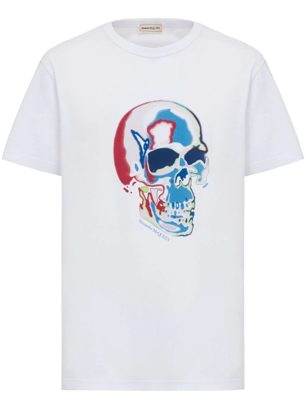 Playera Alexander McQueen Solarised con motivo Skull