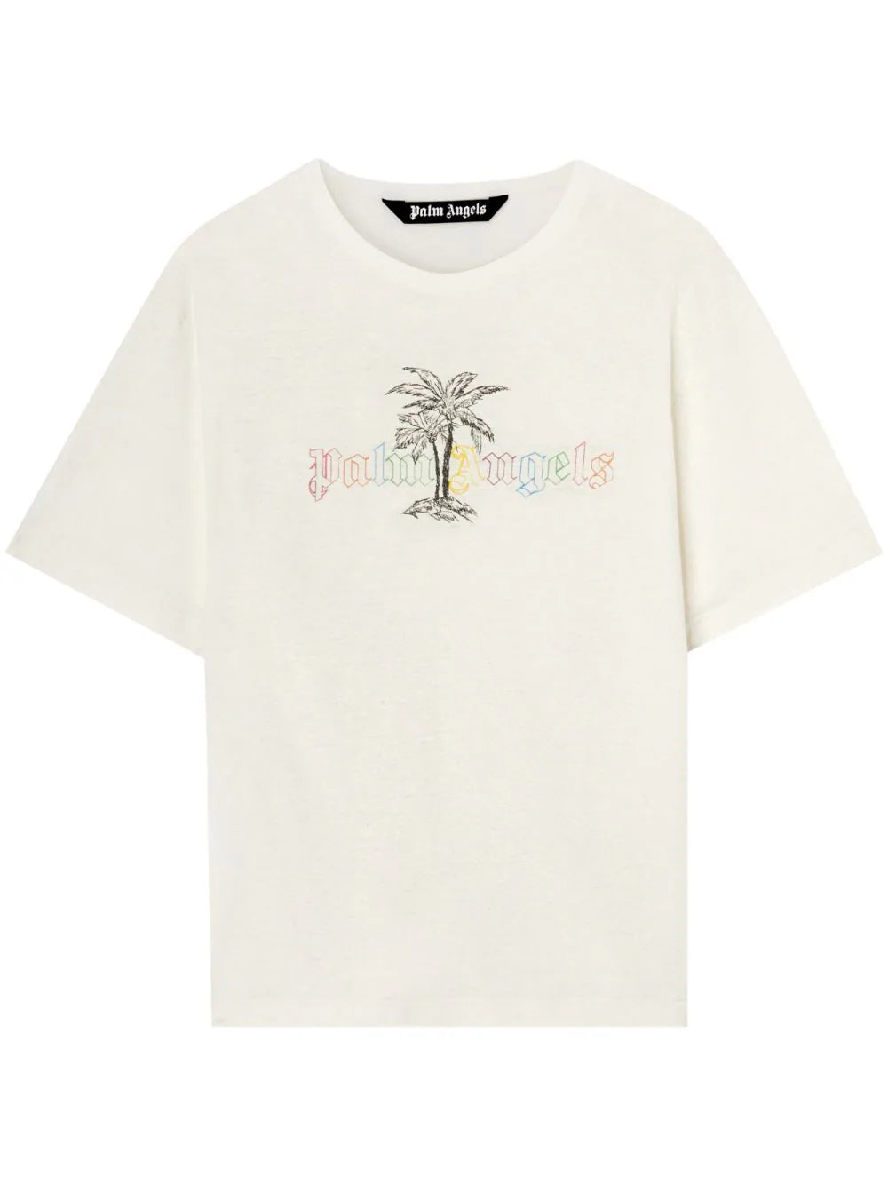 Playera Palm Angels con logo estampado y cuello redondo