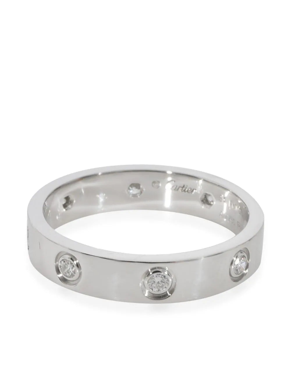 Cartier anillo Love en oro blanco de 18kt con diamantes