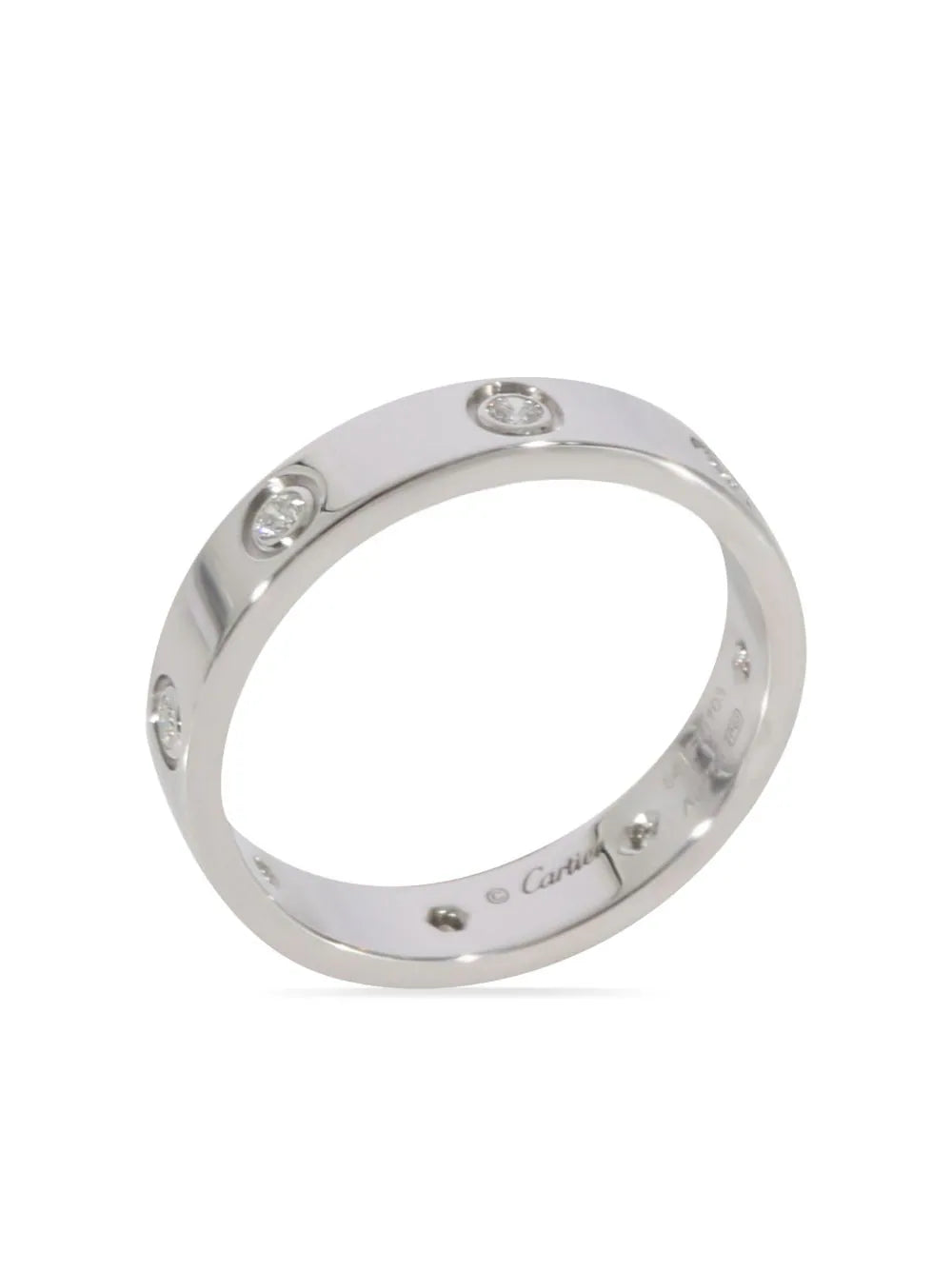 Cartier anillo Love en oro blanco de 18kt con diamantes