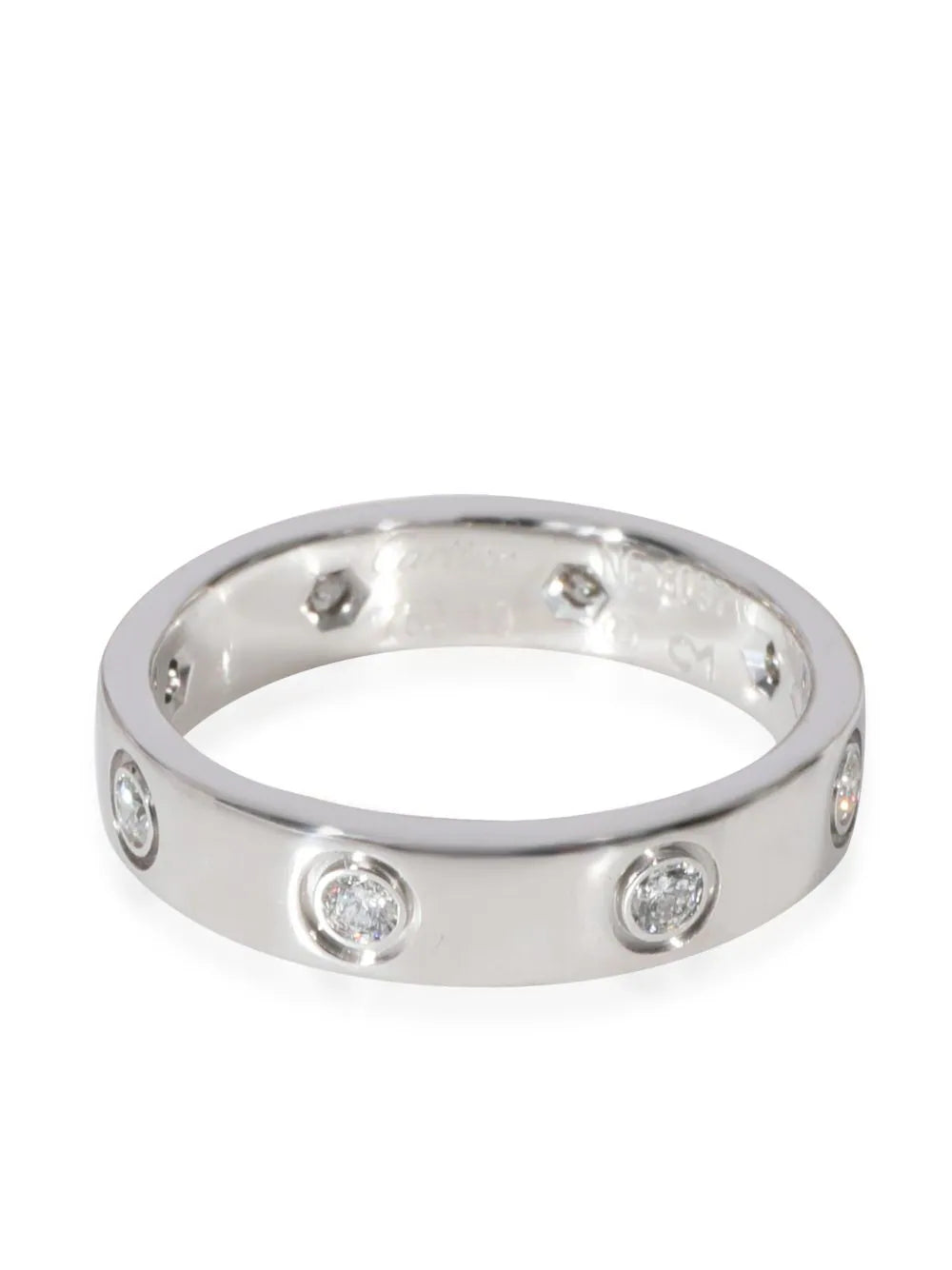 Cartier anillo Love en oro blanco de 18kt con diamantes