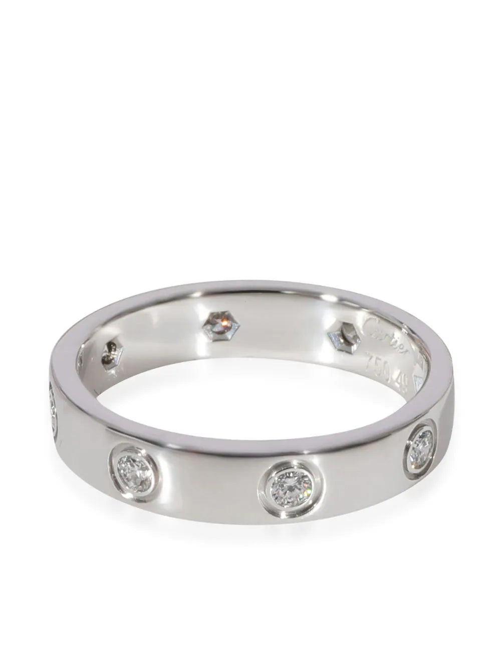 Cartier anillo Love en oro blanco de 18kt con diamantes