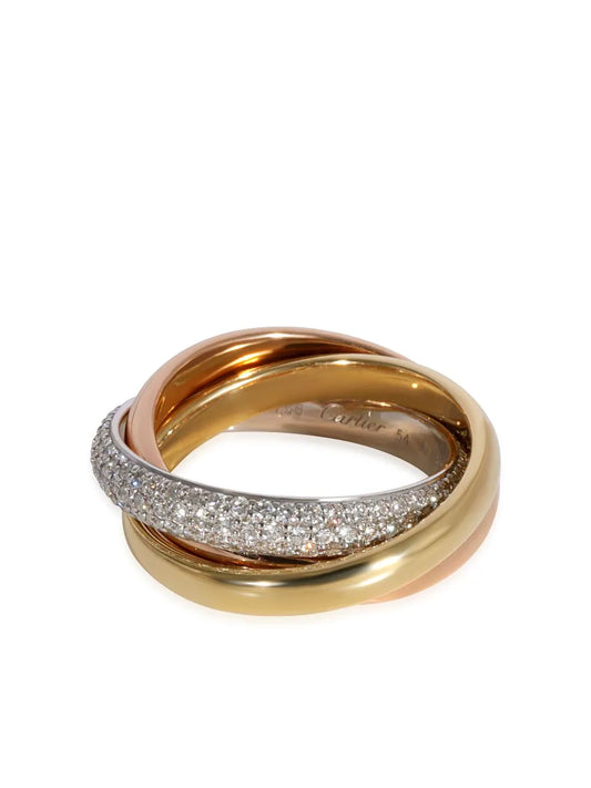 Cartier anillo Trinity en oro amarillo de 18kt con diamante