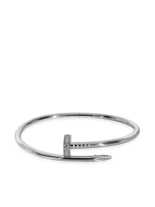 Cartier pulsera Juste Un Clou en oro blanco de 18kt con diamantes