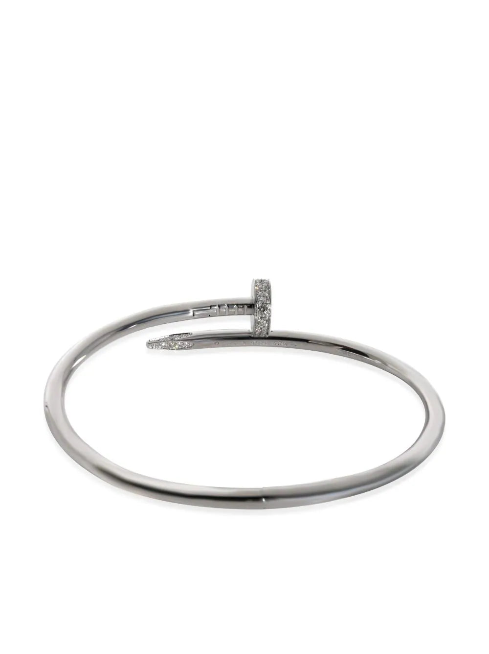 Cartier pulsera Juste Un Clou en oro blanco de 18kt con diamantes