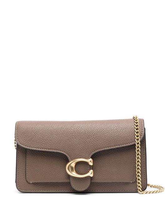 Coach bolsa crossbody con placa del logo