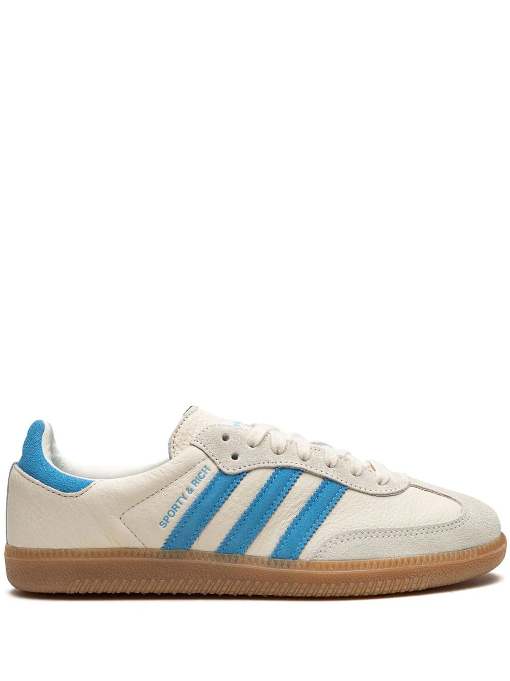 Tenis Samba Cream/Blue de adidas x Sporty & Rich