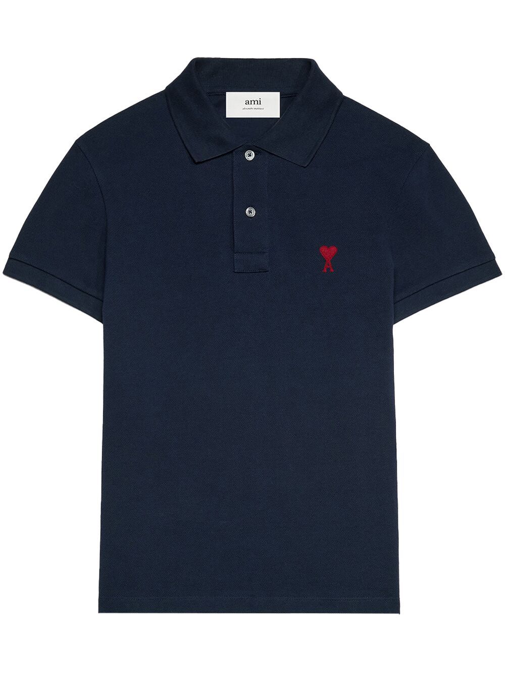 AMI Paris playera tipo polo con logo bordado