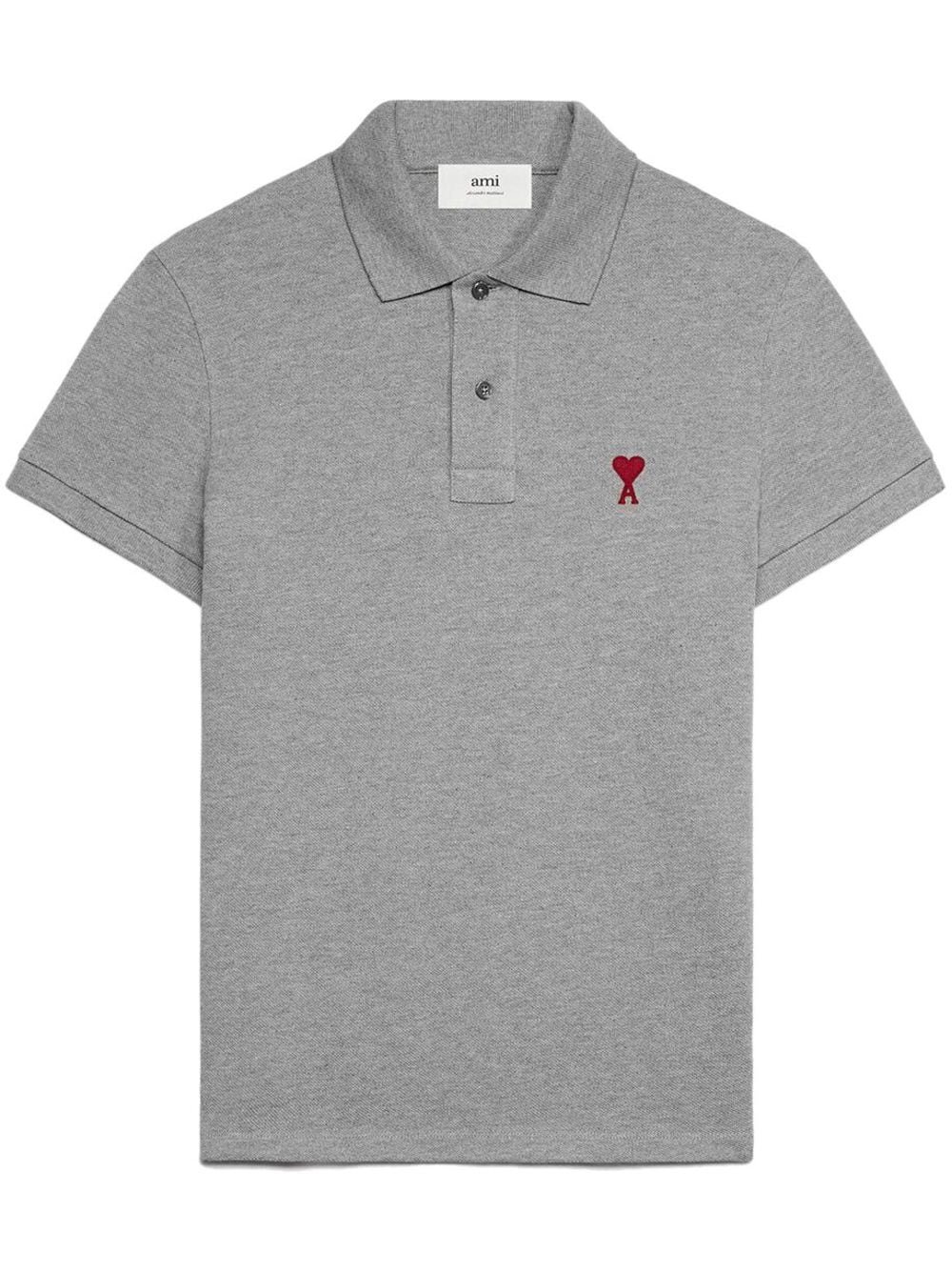 AMI Paris playera tipo polo con logo bordado