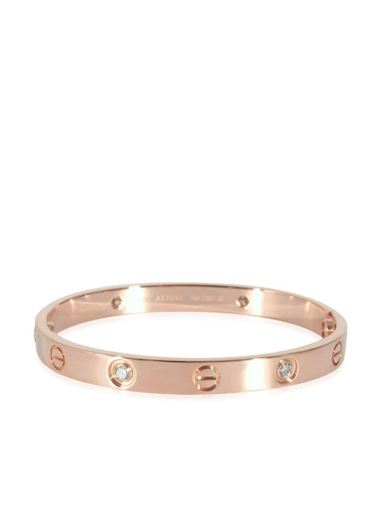 Cartier pulsera Love en oro rosa de 18kt con diamantes