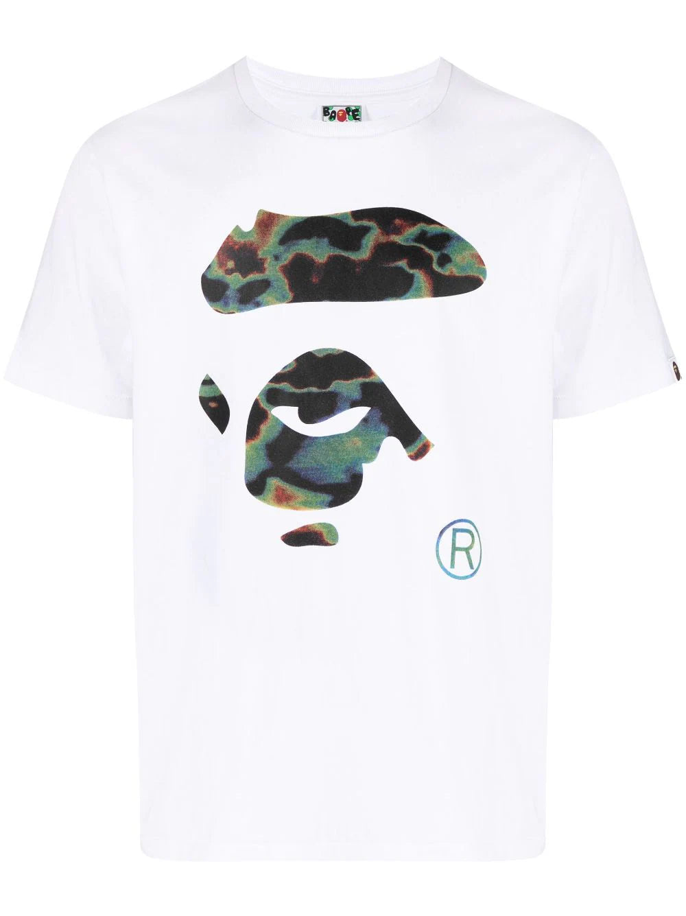 A BATHING APE® playera con logo estampado