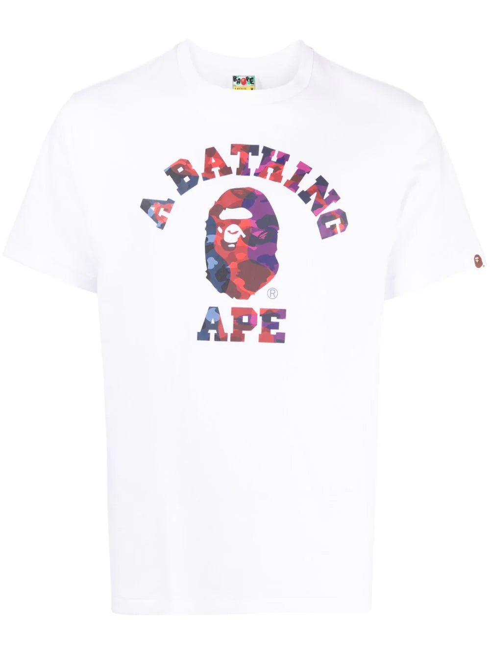 A BATHING APE® playera con parche del logo