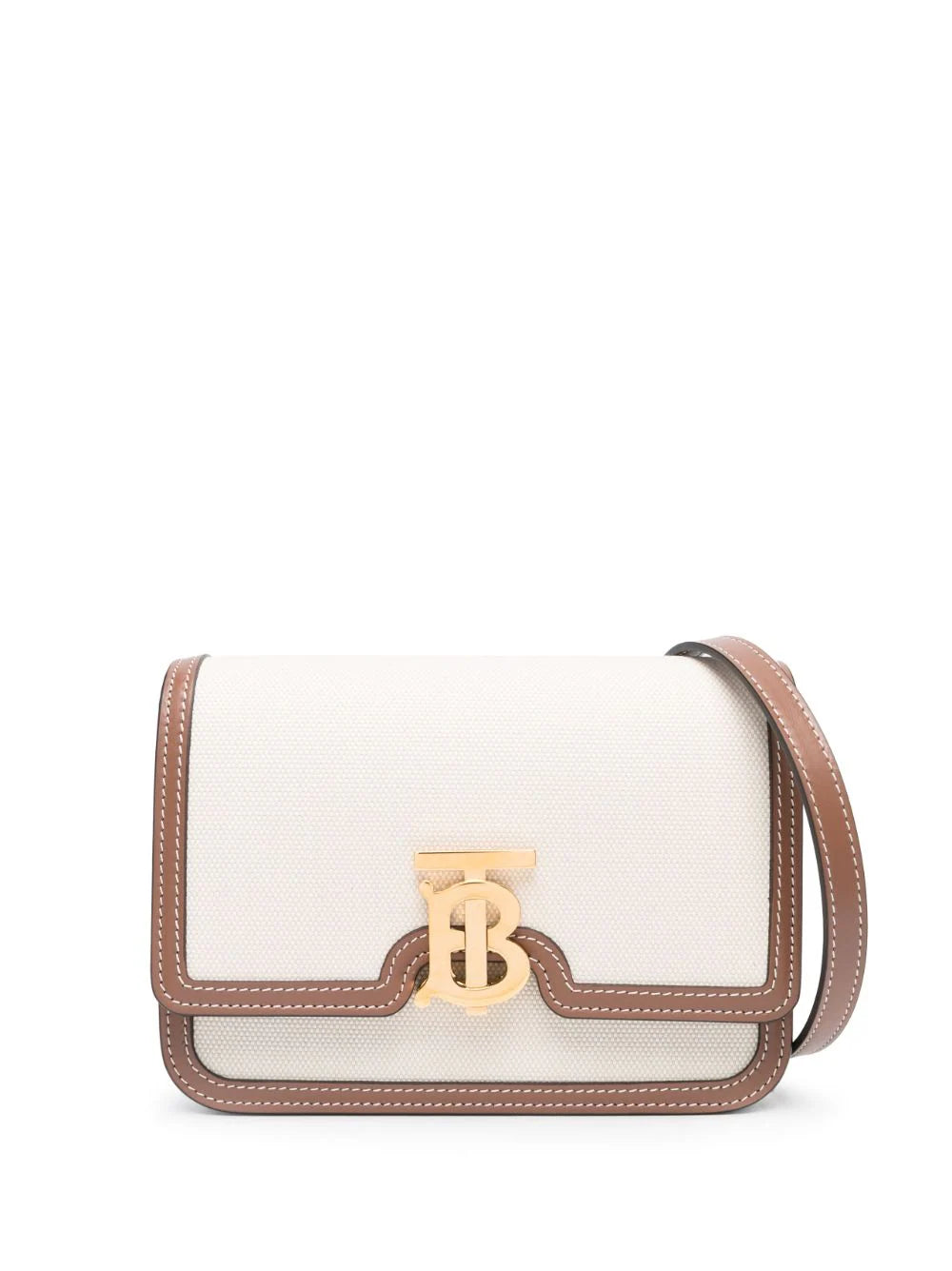 Burberry bolsa crossbody con placa del logo TB