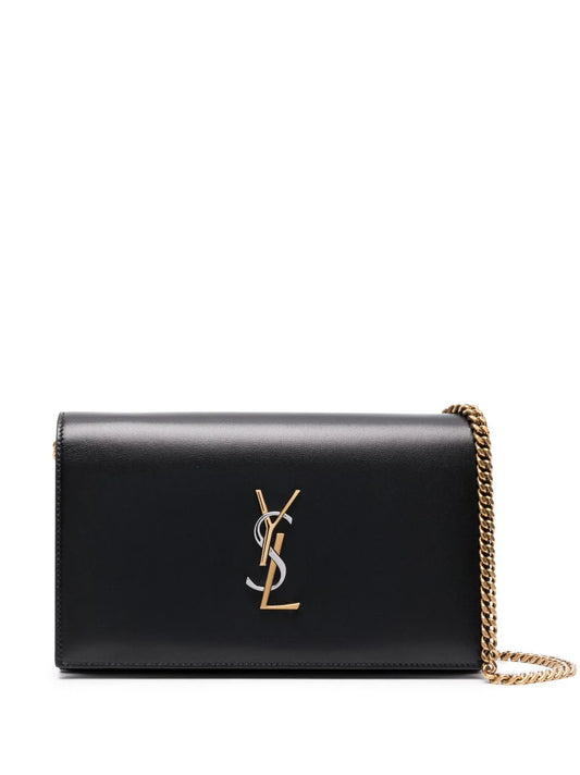 Bolsa Saint Laurent crossbody con placa del logo