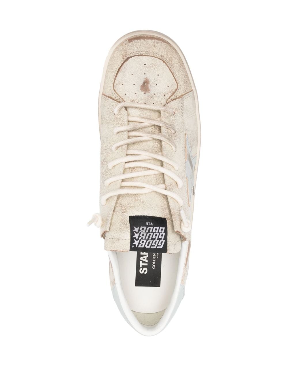 Tenis Golden Goose bajos con efecto envejecido