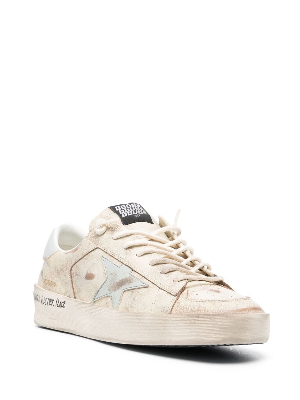 Tenis Golden Goose bajos con efecto envejecido