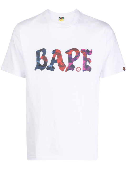 A BATHING APE® camiseta con logo estampado