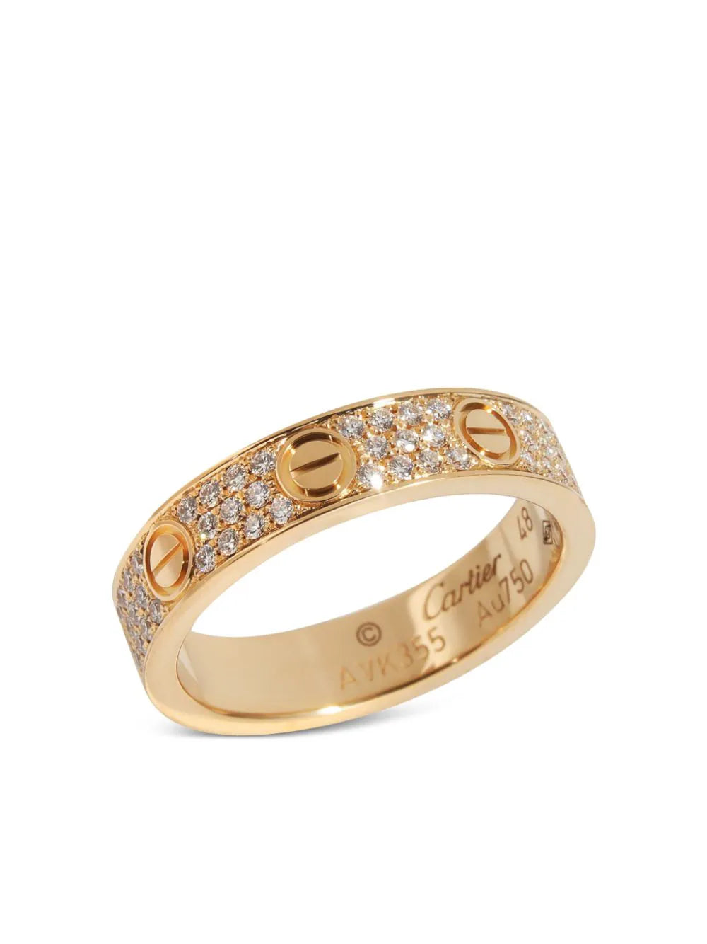 Cartier anillo Love en oro amarillo de 18kt con diamantes