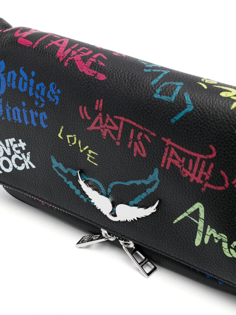 Bolsa Zadig&Voltaire crossbody con estampado de grafiti