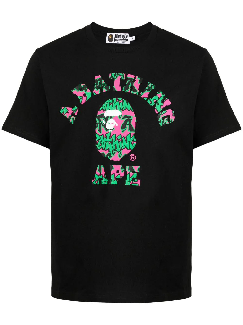 A BATHING APE® playera con logo estampado