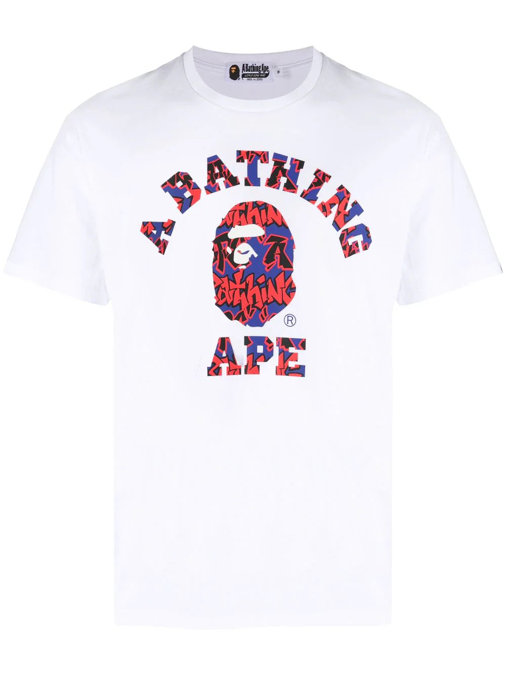 A BATHING APE® playera con logo estampado