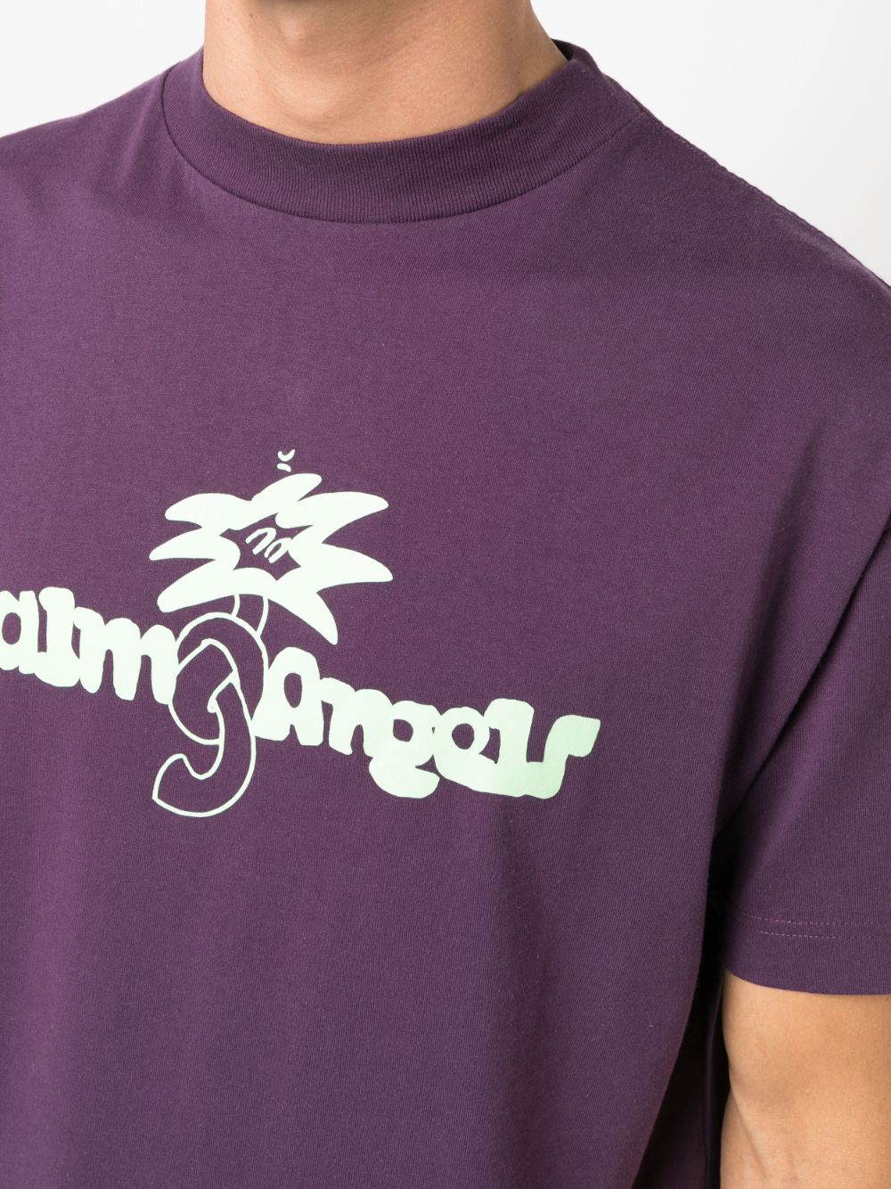 Playera Palm Angels manga corta con logo estampado