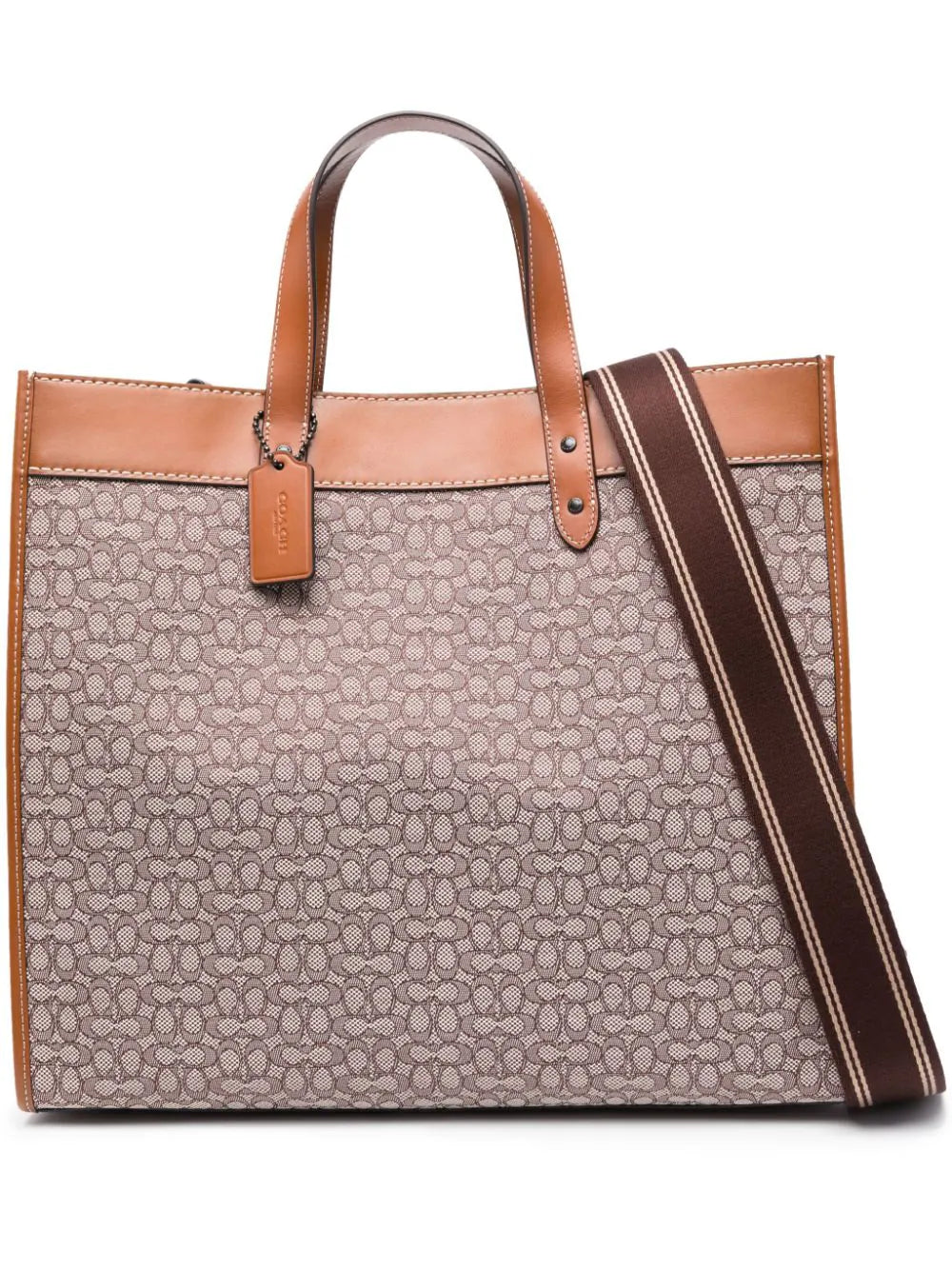 Coach tote Field con logo en jacqua