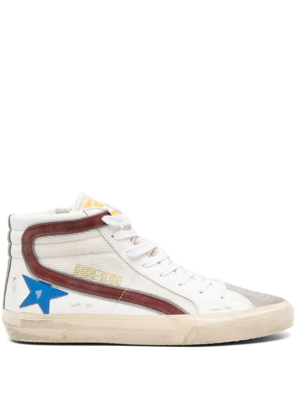 Tenis Golden Goose con agujetas y parche de estrella