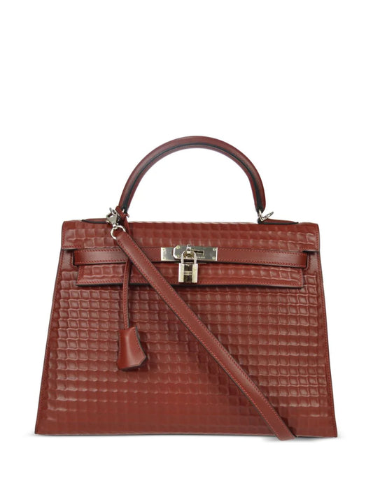 Hermès bolsa de mano Waffle Kelly 32 Sellier 2003