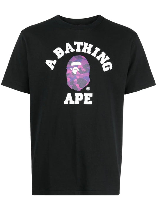 A BATHING APE® playera con logo estampado