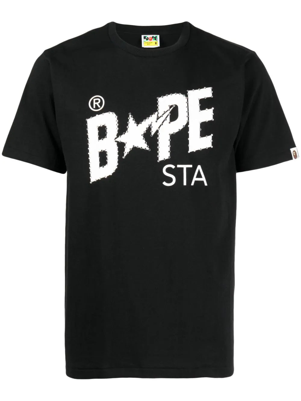 A BATHING APE® playera con logo estampado