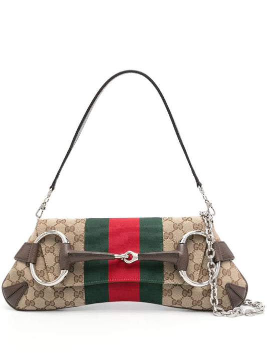 Gucci bolsa de hombro Horsebit mediana