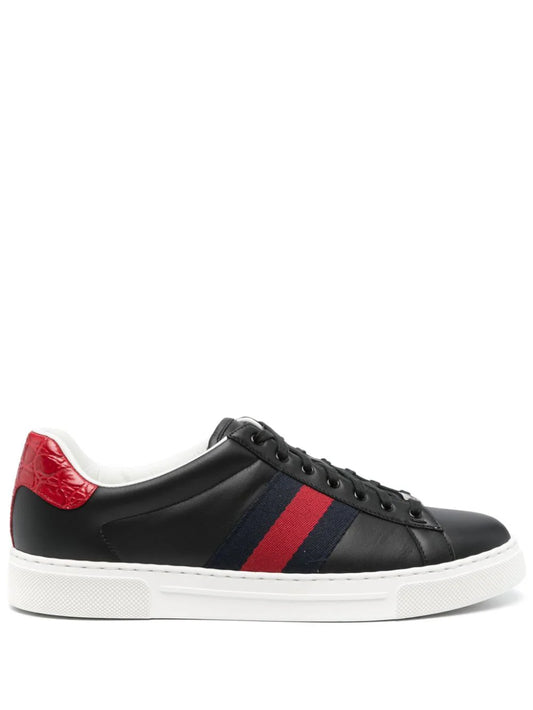 Gucci tenis Ace con ribete Web