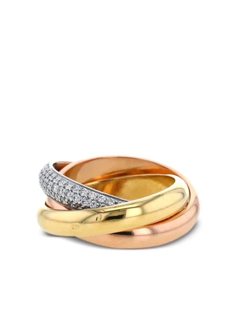 Cartier anillo Trinity en oro amarillo con diamante 2008