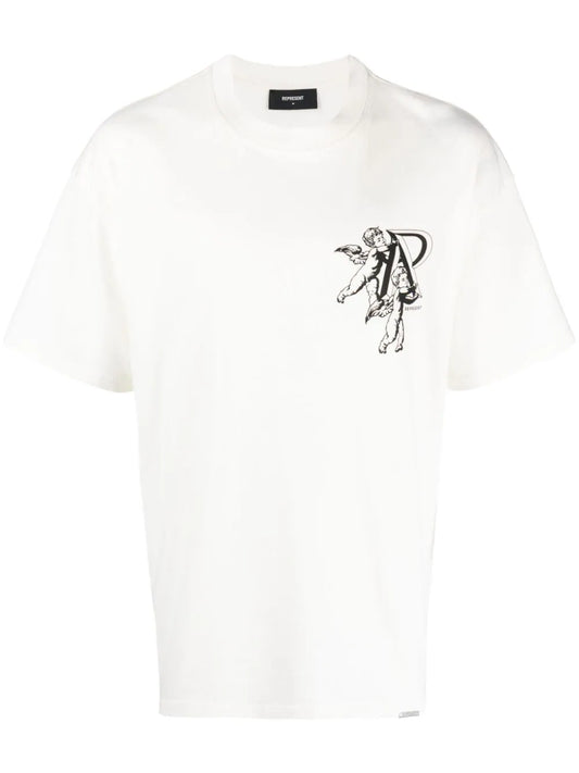 Playera Represent con logo estampado