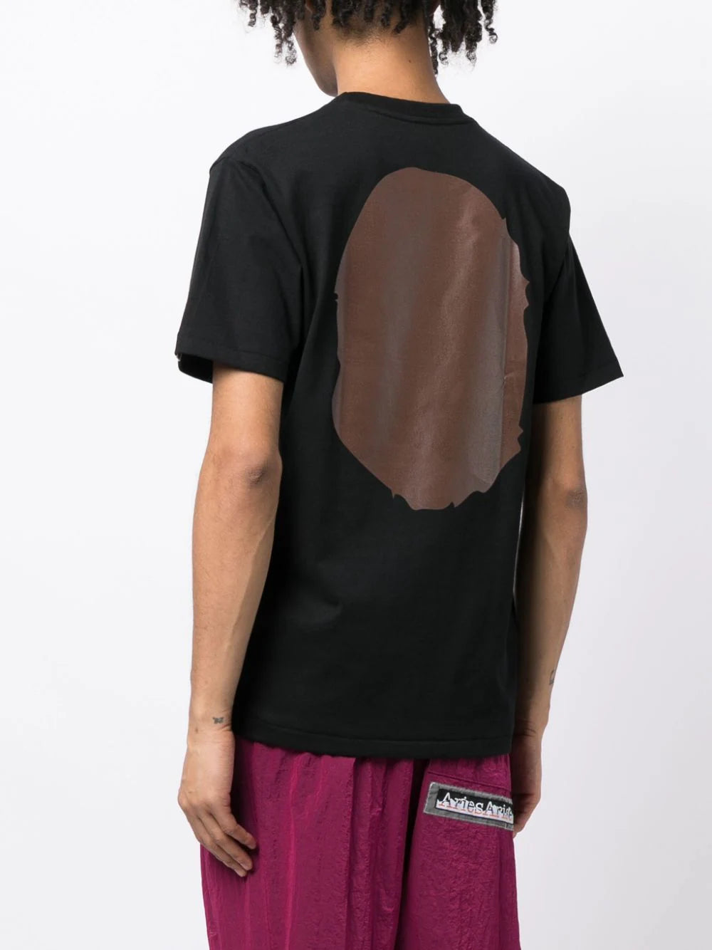 A BATHING APE® playera con logo estampado