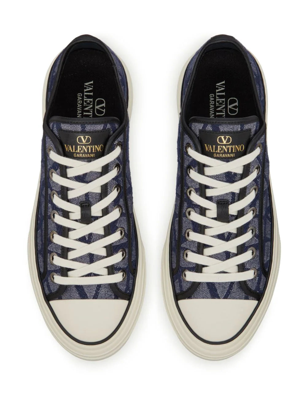 Tenis Valentino Toile Iconographe Totaloop denim-effect