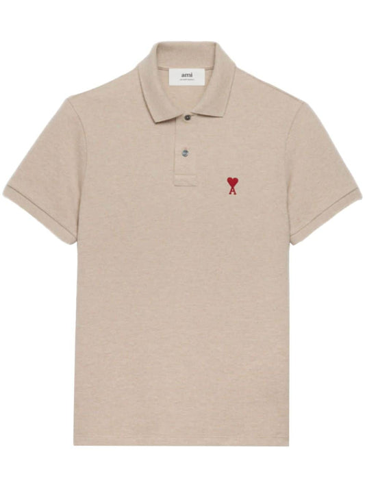 AMI Paris playera tipo polo con logo bordado