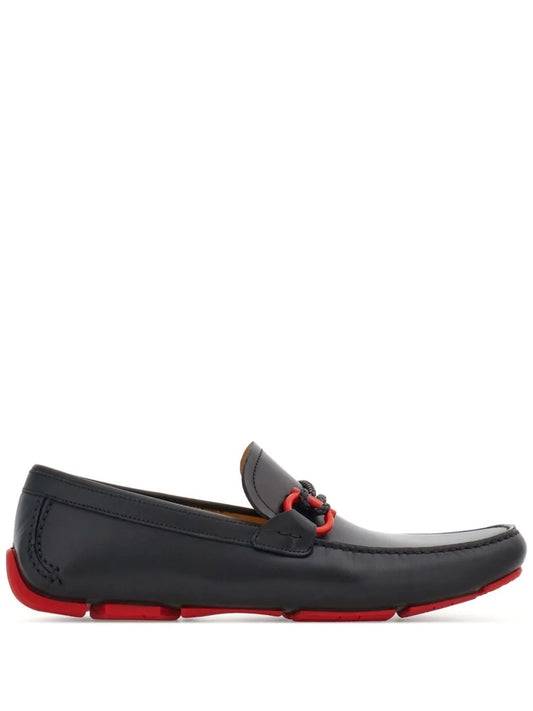 Ferragamo mocasines con placa Driver Gancini