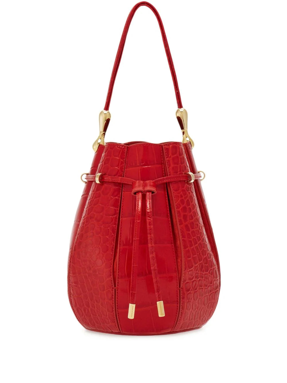 Ferragamo bolsa bucket mediana con efecto en relieve