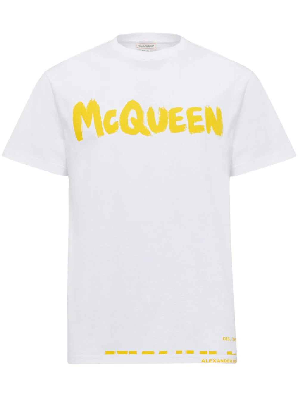 Playera Alexander McQueen con logo estampado estilo grafiti