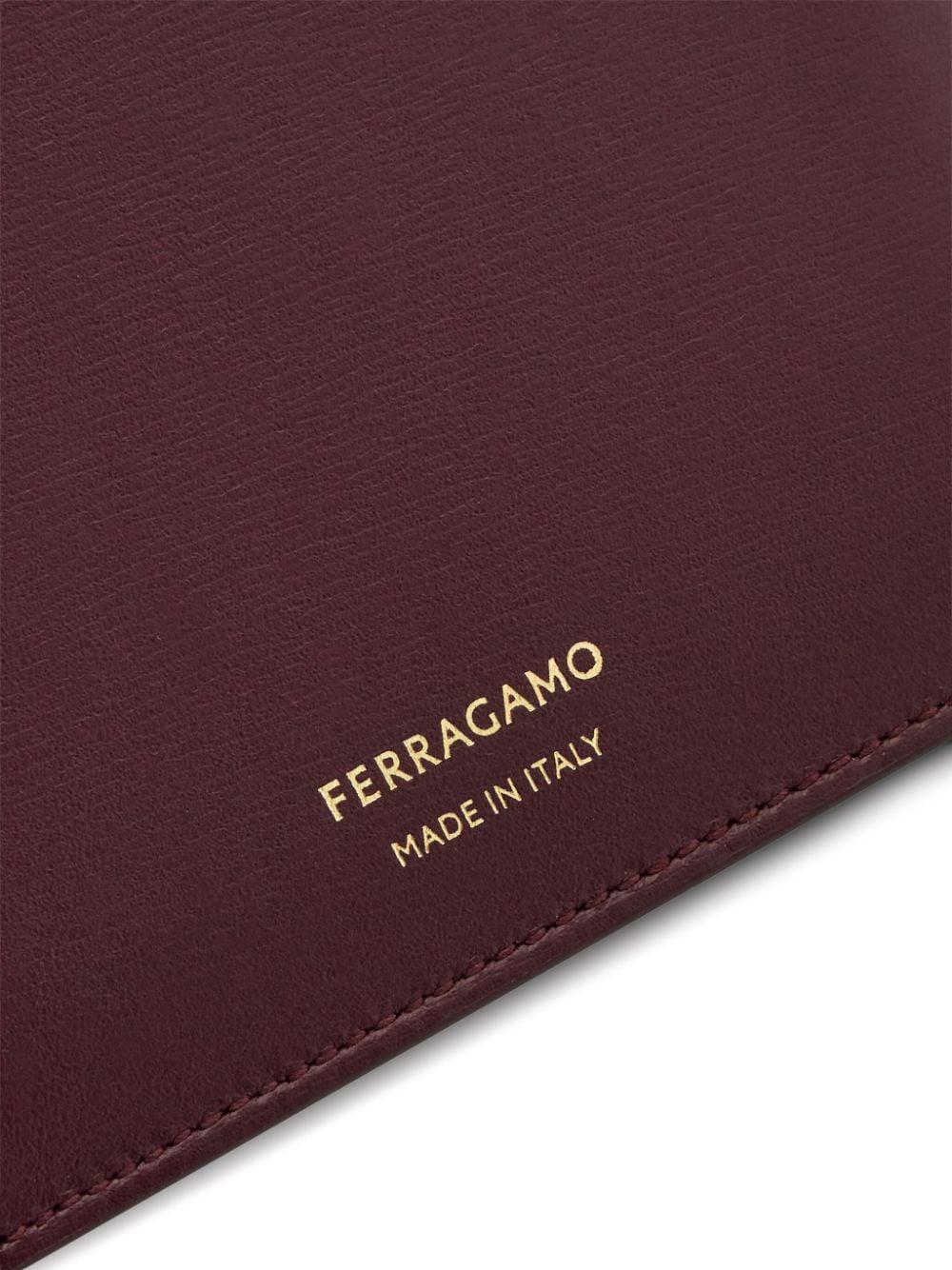 Ferragamo cartera plegable con sello del logo