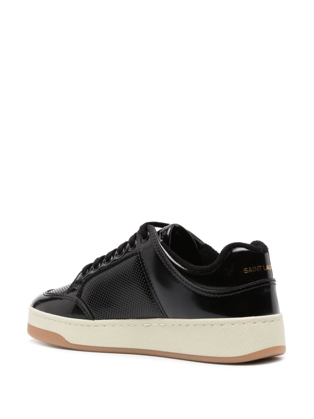 Saint Laurent tenis con perforaciones Mujer