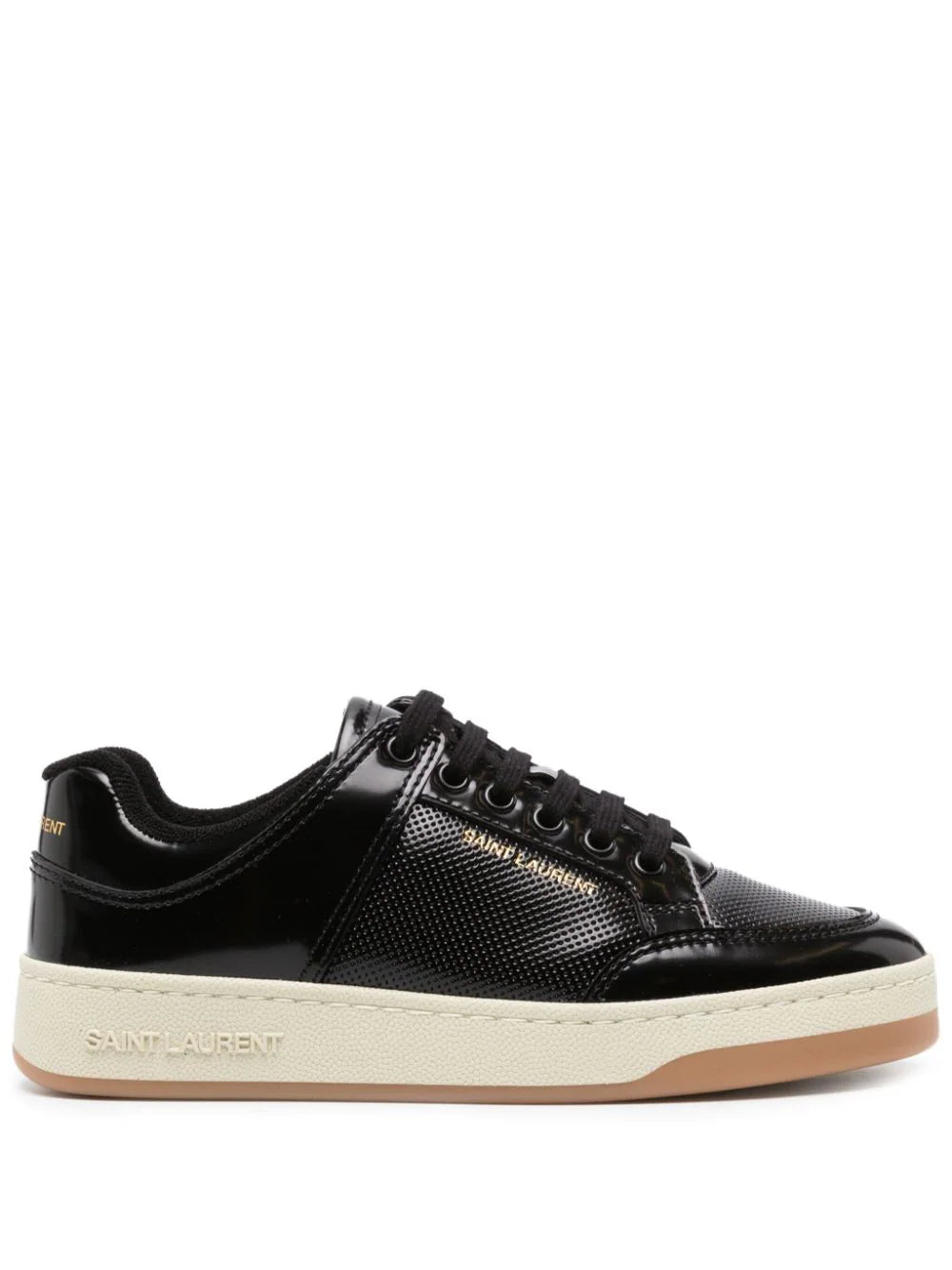 Saint Laurent tenis con perforaciones Mujer